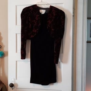 Holiday velvet party dress